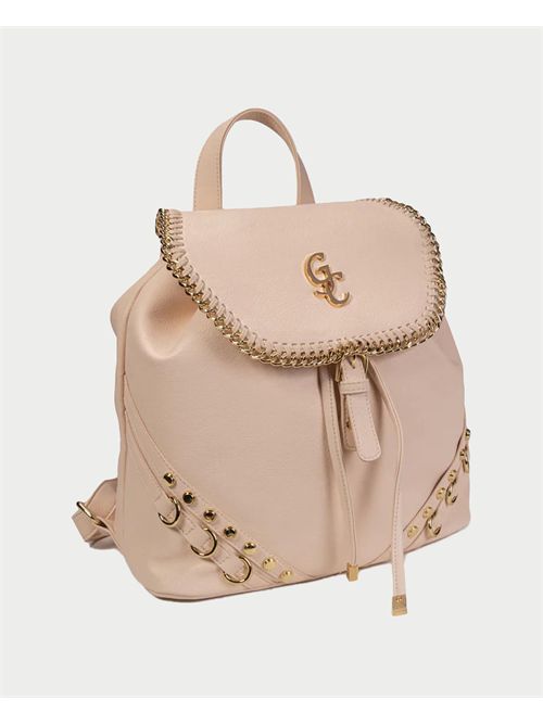 Zaino a tre tasche Gio Cellini con logo GIO CELLINI | JJ047BEIGE